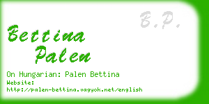 bettina palen business card